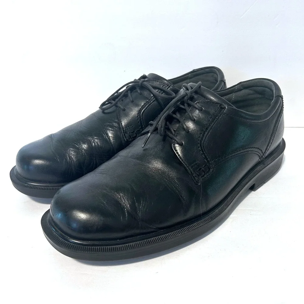 SAS Ambassador Oxford Mens 11.5 Black Leather Lace Up Dress Shoes Orthopedic